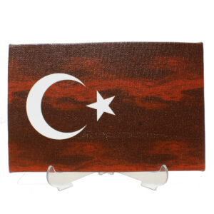 Türk Bayrağı Dikdörtgen Kanvas Tablo
